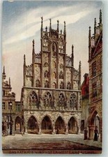 39556714 - 4400 Muenster Rathaus sign. Arch. F. Nieper Muenster Stadtkreis