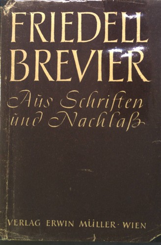 Friedell brevier aus - friedell-brevier.,