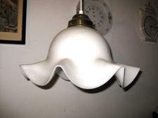 Alte  Milchglas- Deckenlampe -