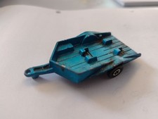 MATCHBOX - SUPERFAST - MOTORCYCLE TRAILER - 1979 - blau - ohne Motorräder