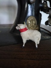Wollschaf Krippenfigur antik