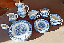 Myotts "Country Life", blau, Kaffeeservice