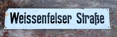 Altes strassenschild - altes,