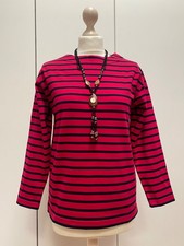 modAS bretonisches Damen Shirt Streifen Langarm 100% Baumwolle LADENAUFLÖSUNG 36