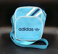 Adidas Tasche blau weiß ca. 20 x 25 cm Umhängetasche mit Gebrauchsspuren ✅