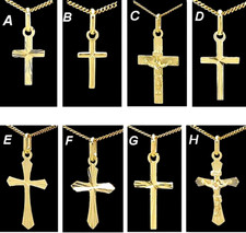 Kreuz Anhänger ECHT 333 Gold