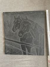 Wandbild mit Pferdeköpfe In