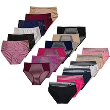 Damen Baumwolle Slip Unterhose Schlüpfer Unterwäsche Taillenslip Gr.40 42 44 46 