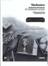 Technics Bedienungsanleitung user  Manual für ST-GT 650/550  Copy deutsch