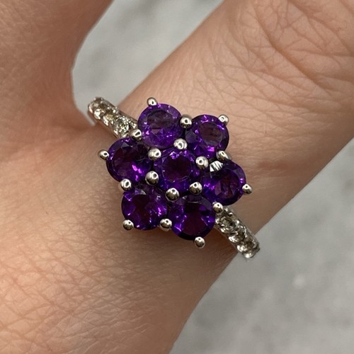 Amethyst 925 sterling - amethyst, silber