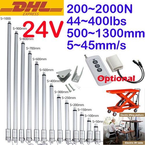 24v 500mm 1300mm - dc, 2000n