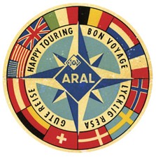 Aral aufkleber gute reise - aufkleber,