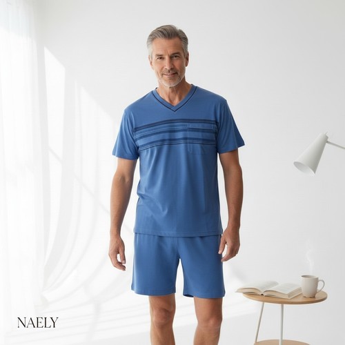 Herren schlafanzug pyjama 2er - herren,