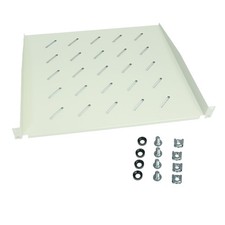 HMF Fachboden für Serverschrank 19 Zoll 1 HE grau 400mm