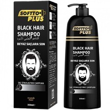 Softto+Plus Schwarzes Haarfärbe-Shampoo Haarfärbendes Shampoo Haarfarbe 10 Min