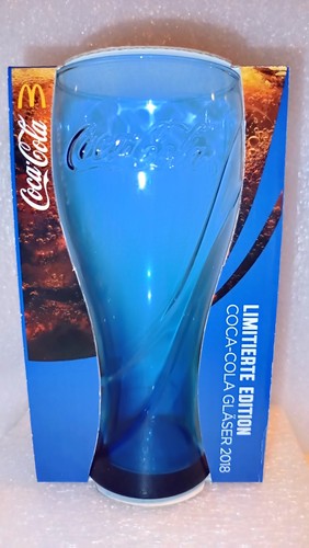 Coca cola donalds glas - coca, blau