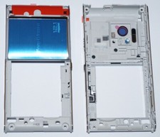 Original Sony Ericsson U1i Satio Backcover Kamera Cover Gehäuse Cover Silber