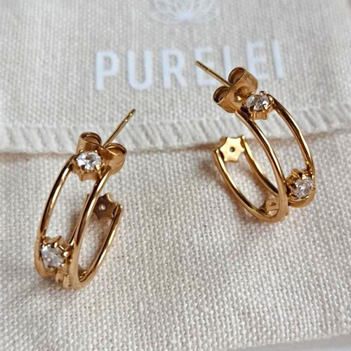 Purelei star creolen ohrringe - purelei,