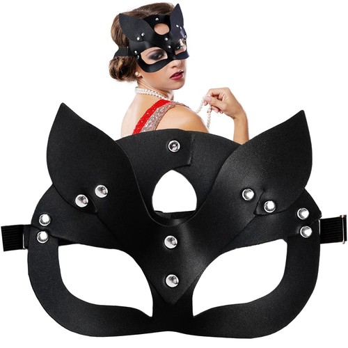 Schwarze cat girl woman - , maske