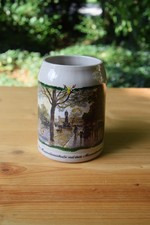 Löwenbräu Steingut Bierkrug farbig Maximilianstraße mit dem Maximilianeum 0,5l