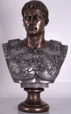 Augustus Büste Figur Möbel Kopf Statue Augustus Caesar Bust Römischer Kaiser Far