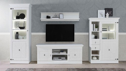 Wohnwand wohnzimmer vitrine - wohnwand,