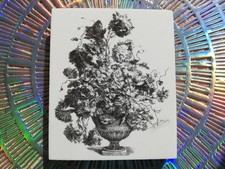 Großer La Blanche Blumen Stempel Silikonstempel Stamping Stampin DIY Basteln