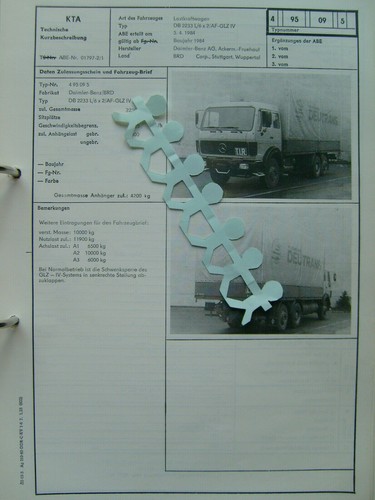 Lkw brd daimler benz 2233 - daimler,