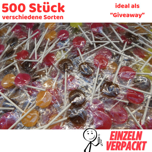 500 lutscher lolly mix frucht - lutscher,