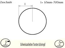 Steckscheibe Fußplatte Rundblech Plasma Zuschnitt Nr.2 - S235