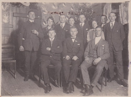 Altes foto vom gärtner - vom, gärtner-verein