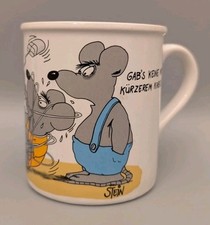 Uli Stein Maus Tasse Becher 1995 Kaffeetasse IT Nerd Computer Motivtasse 