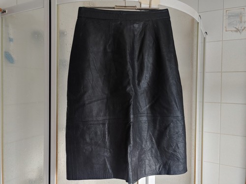 Echt leder rock schwarz - echt, rv