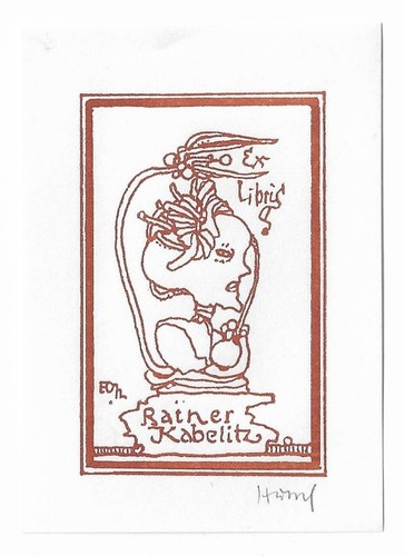 Horst hussel exlibris für - hussel:,