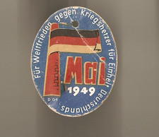 1.MAI Abzeichen des FDGB 1949