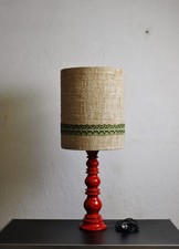 XL ROTE SPACE AGE LAMPE TISCHLAMPE STEHLAMPE Bubble Keramik Vintage Mid Century