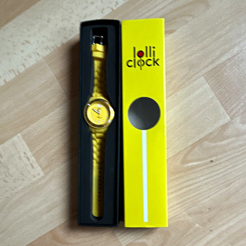 Lolli clock yellow quarz - clock,