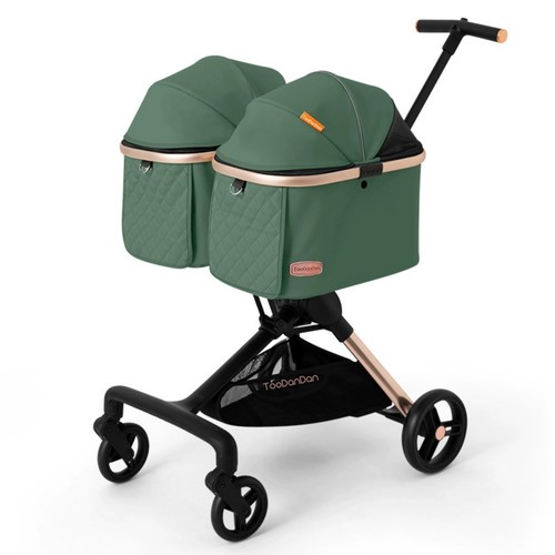 Haustierbuggy mit zwei kabinen - haustierbuggy,