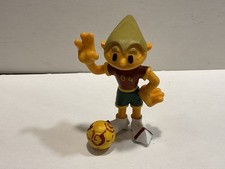 Fußball UEFA EM 2004 Maskottchen Kinas Figur Maia + Borges M + B Portugal m.Ball
