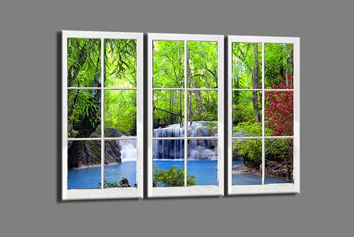 Bilder leinwand fenster - leinwand,