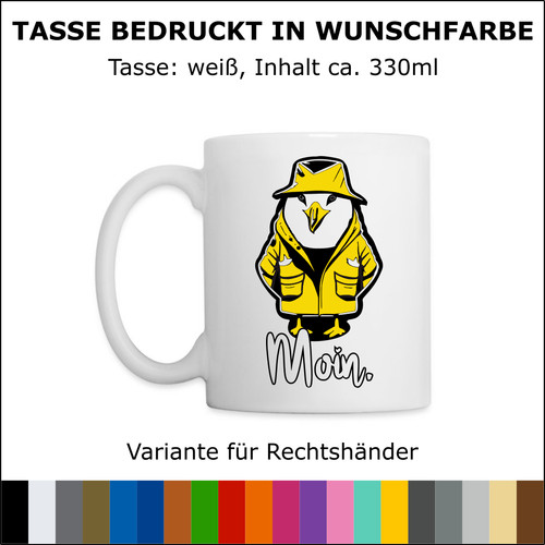 Keramiktasse moin möwe - keramiktasse, "moin-mÖwe"