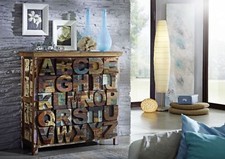 Kommode NATURE OF SPIRIT #70 Sideboard Schrank Altholz montiert 90x40x100cm