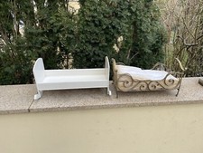 Puppenbett und Wiege Antik alt