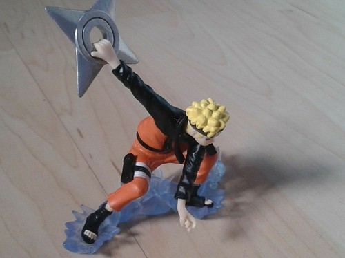Naruto figur mit shuriken - figur,