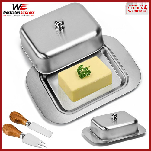 Butterdose edelstahl mit - butterdose,