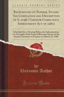 Background federal income - background,