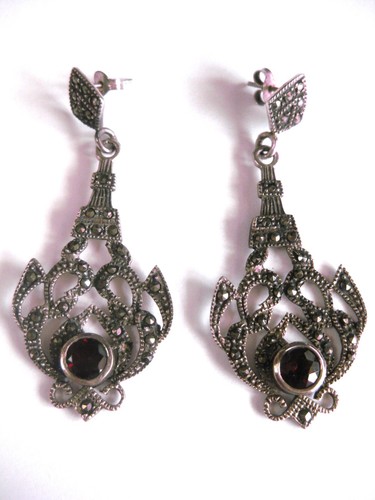 Antike ohrringe silber 925 - silber, mit