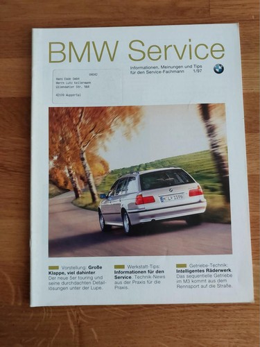 Bmw service 1997 - service, e39