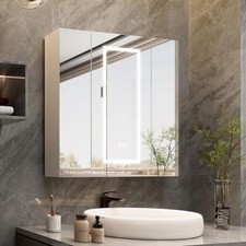 80x80cm spiegelschrank mit led - 80x80cm,