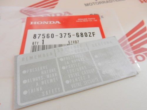 Honda 750 rc01 aufkleber - kz,